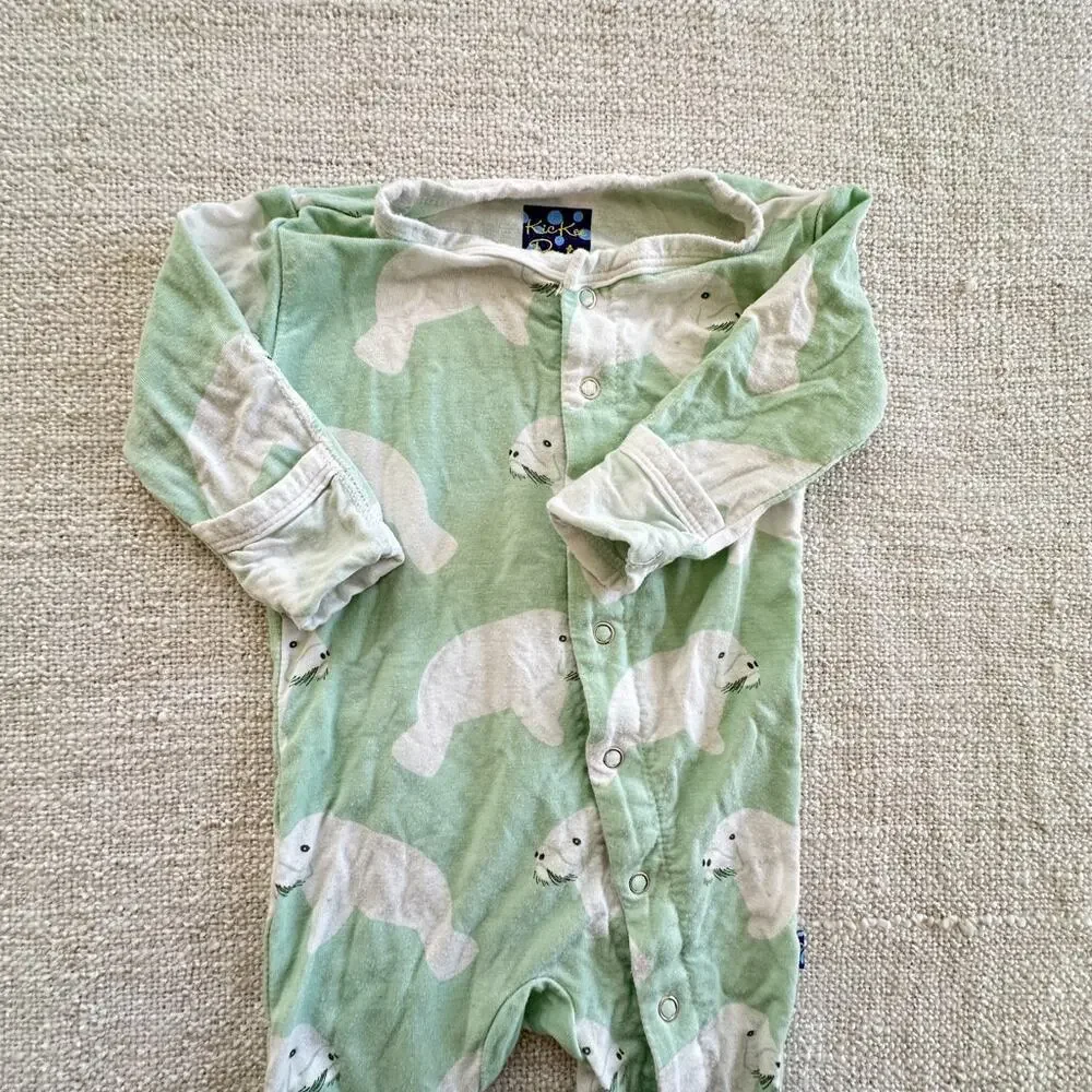 Kickee Pants Baby Walrus Sleeper GUC 0-3mo